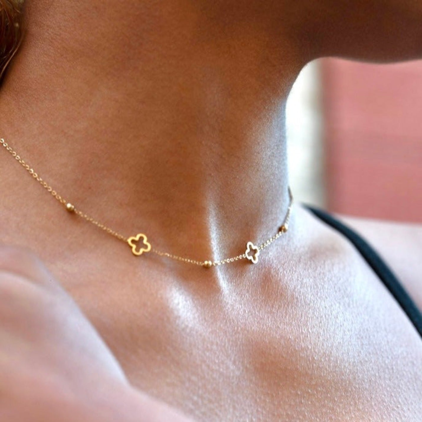 Open Clover Necklace