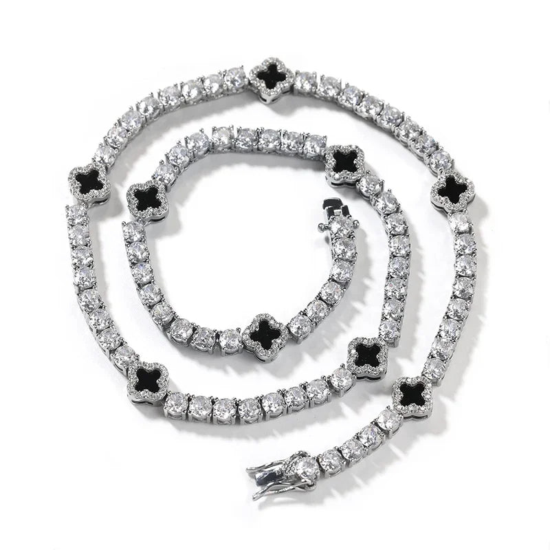 Sparkle Clover Tennis Bracelet