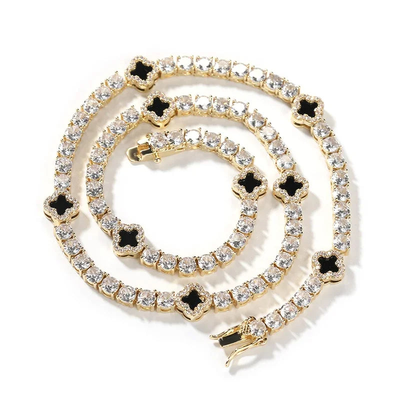 Sparkle Clover Tennis Bracelet