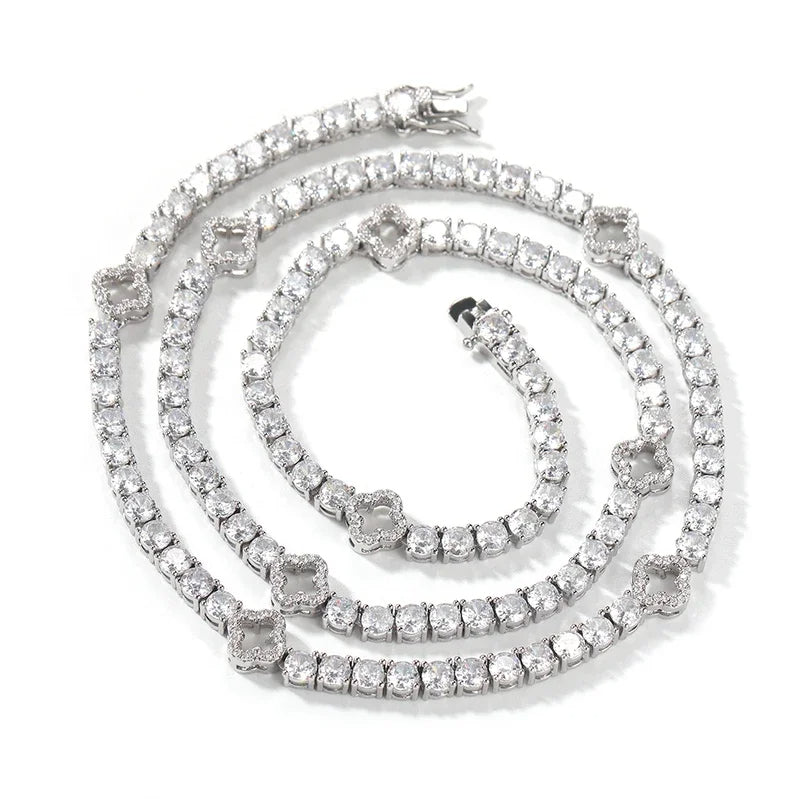 Sparkle Clover Tennis Bracelet