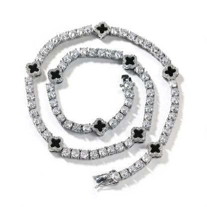 Sparkle Clover Tennis Bracelet