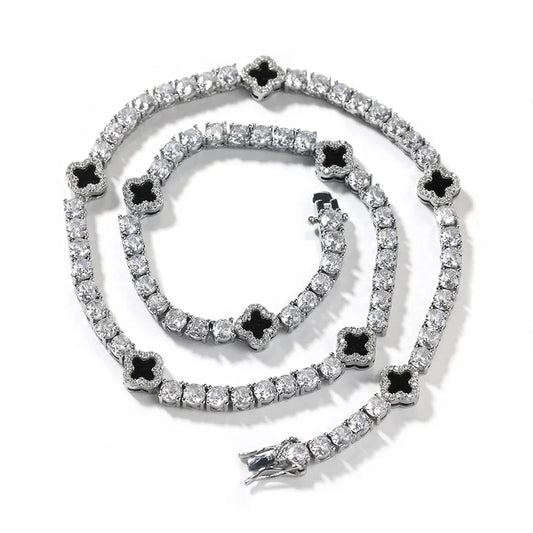 Sparkle Clover Tennis Bracelet